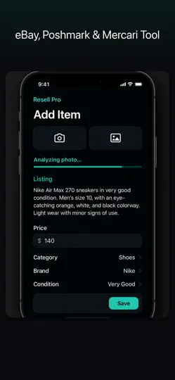 Скриншот Resell Pro: AI Listing Tool на iPhone 1