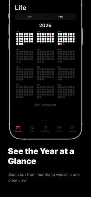 The Life Calendar Wallpaper iPhone screenshot 2