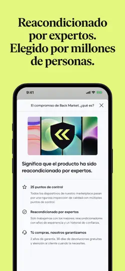 Captura de pantalla de Back Market, Compra Online en iPhone 4