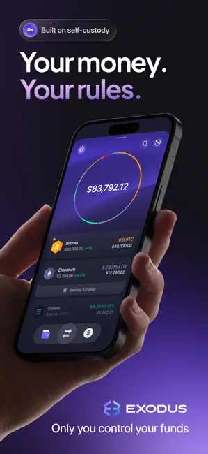 Exodus: Crypto & Payments iPhone screenshot 1