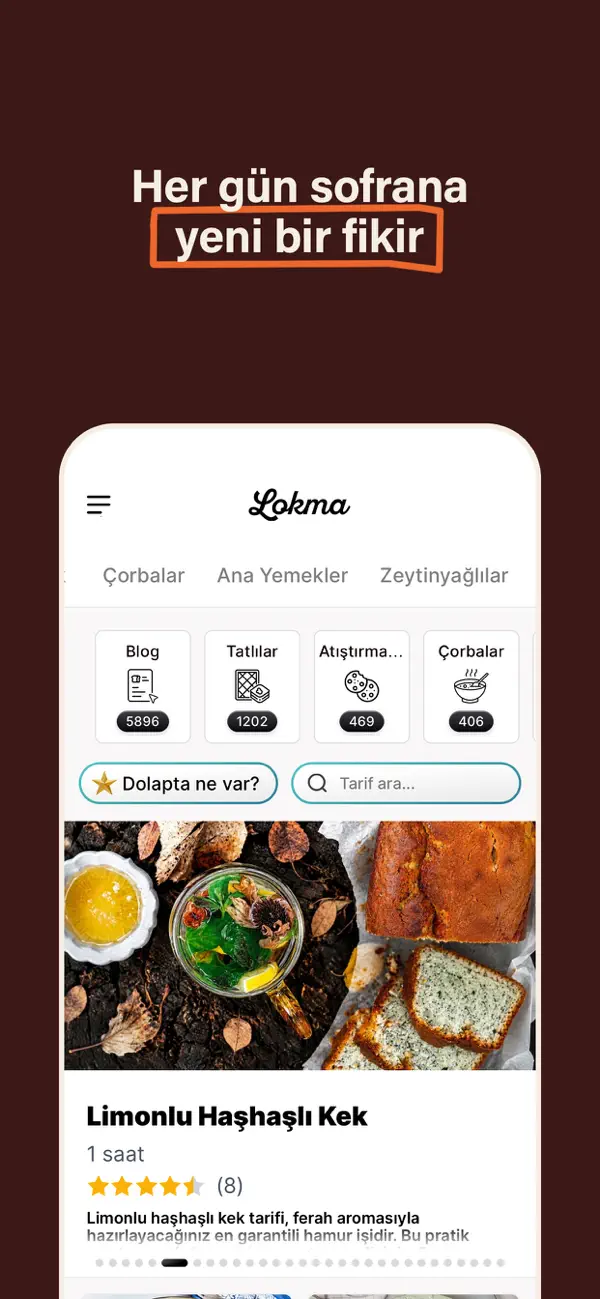 Screenshot #1 pour Lokma - Yemek Tarifleri