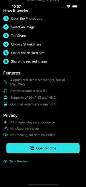 ShrinkShare by Vintaro screenshot 4