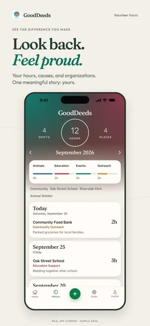 GoodDeeds Volunteer Hours screenshot 4