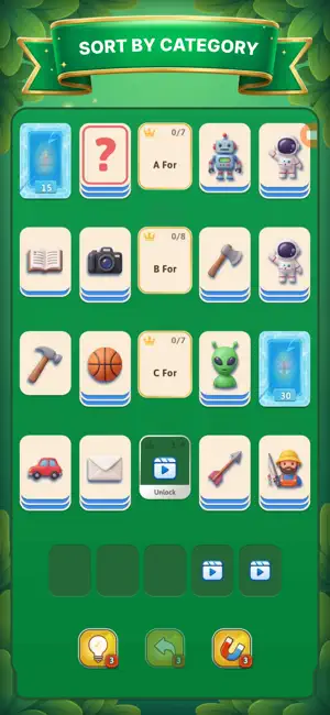 Sortery- card match puzzle screenshot 1