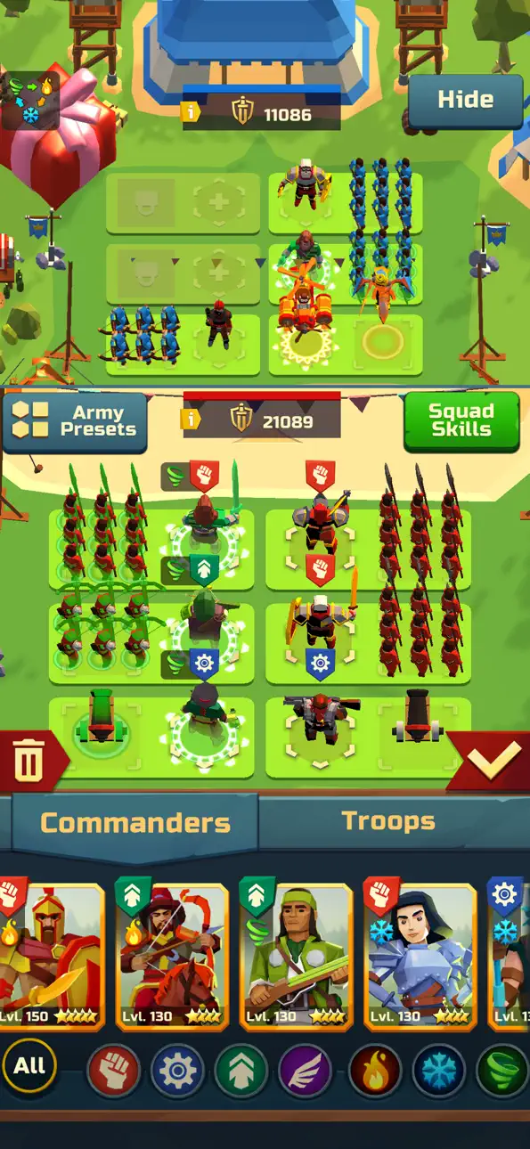 Idle Siege: Army Tycoon Game iOS Mod IPA screenshot 1 - iOS game interface