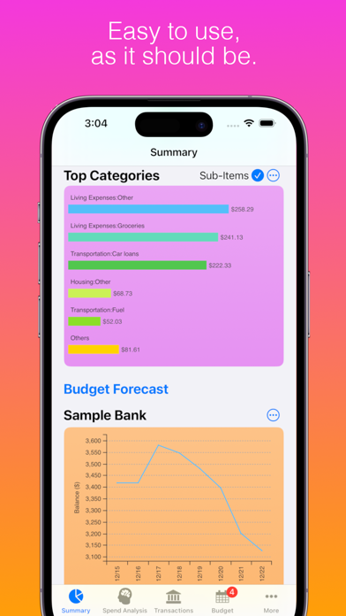 Tracken: Budget Planner Screenshot