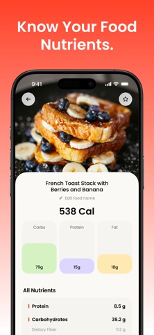 AI Food Calorie Tracker-PicCal iPhone screenshot
