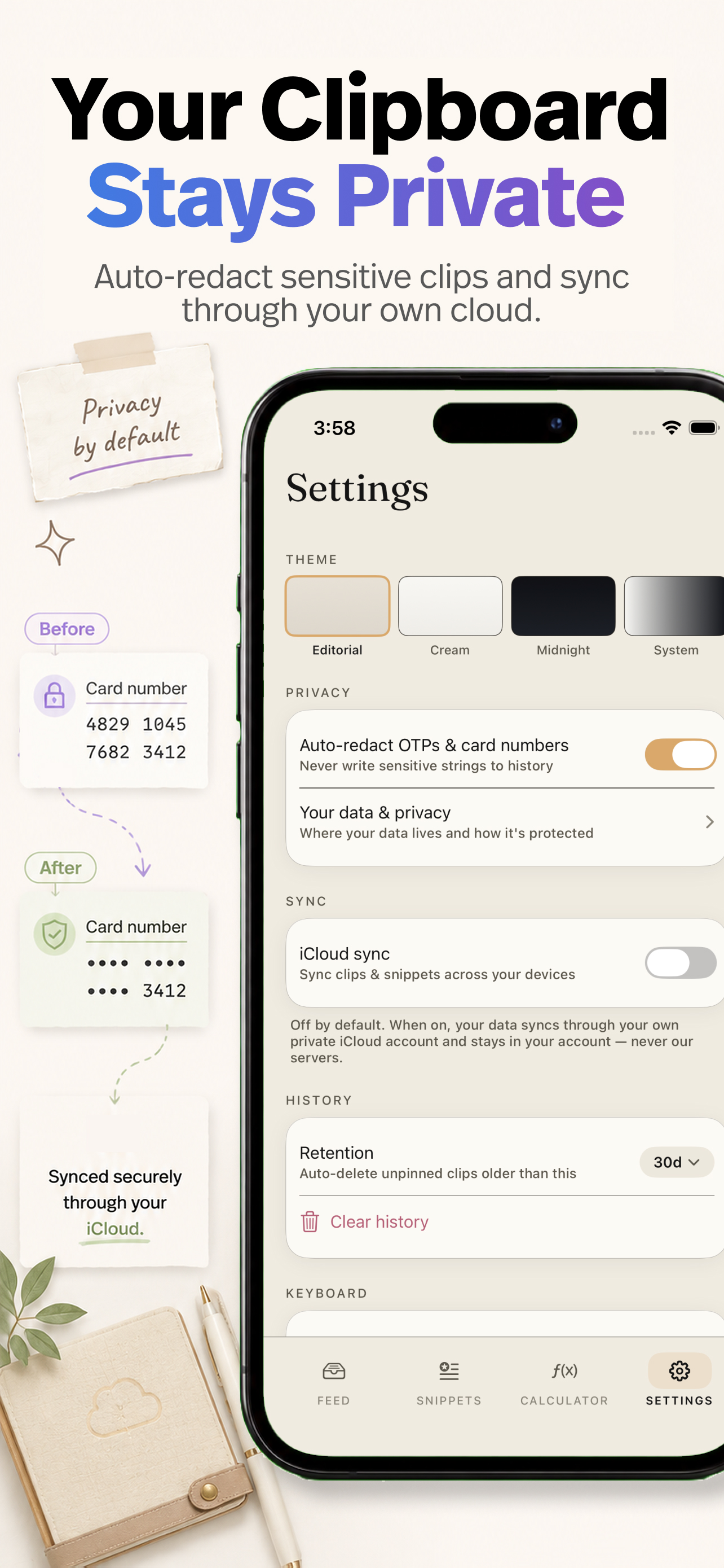 Reccall: Clipboard & Snippets screenshot 5
