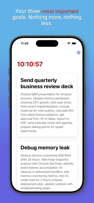 Daily planner - Prime3 screenshot 1