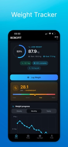 Bobofit: Weight & BMI Tracker Screenshot 1 of 7