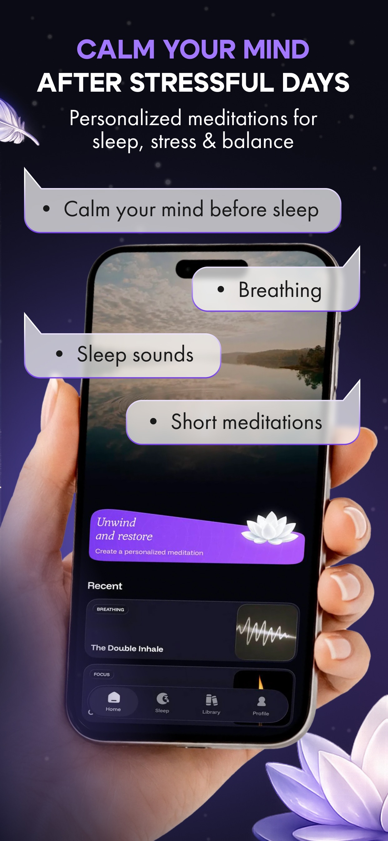 Screenshot 2 of Calmyn: Meditation & Sleep