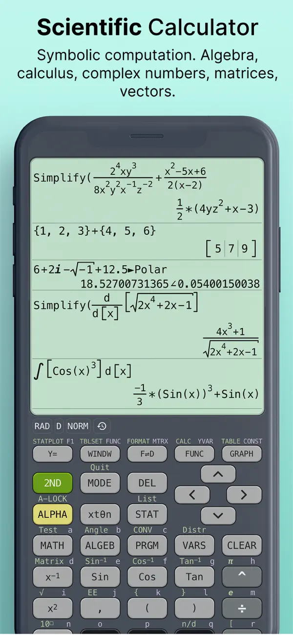 #3. Ncalc - Graphing Calculator 84 (iOS) By: Tran Duy