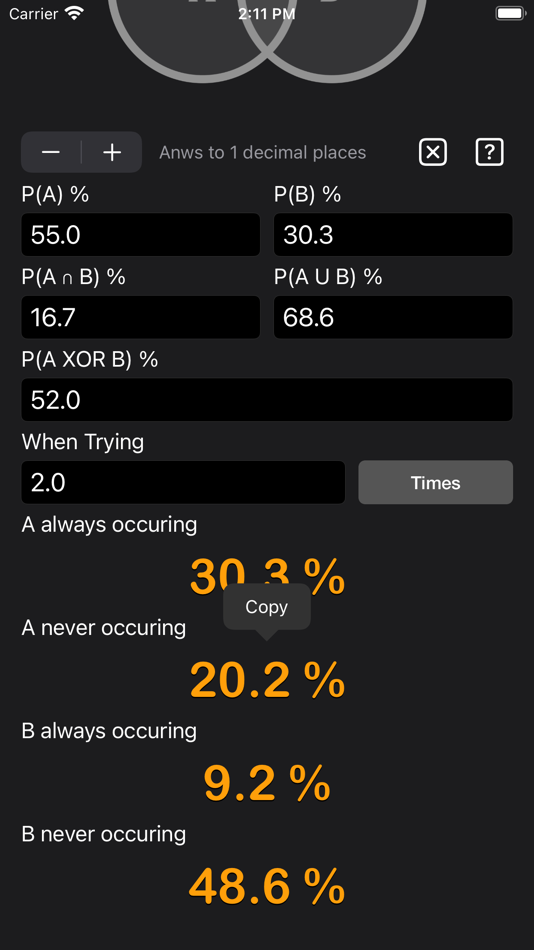 #4. Probability Calculator Plus (iOS) بواسطة: Heng Jia Liang