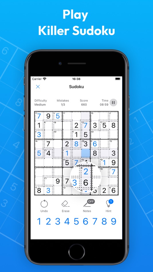 #2. Sudoku: Killer, Classic Sudoku (iOS) 由: Kemal Bakacak