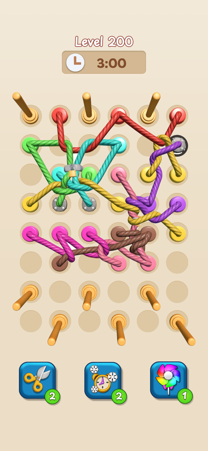 Tangle Rope 3D Twisted Knot