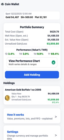 Coin Portfolio screenshot