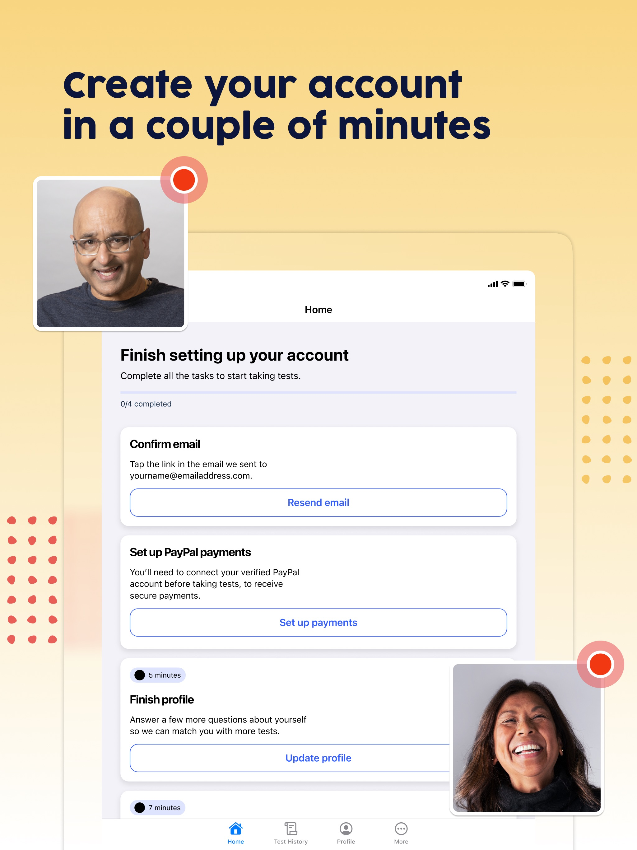 UserTesting screenshot 7