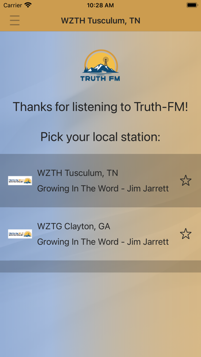 Truth-FM Radio Network app screenshot 2