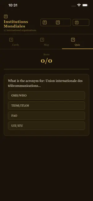 Institutions Mondiales screenshot 3