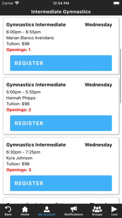 Reflex Gymnastics Screenshot