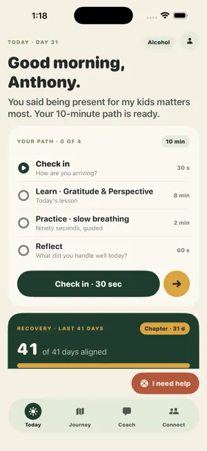 ThriveRecovery: Become screenshot 1