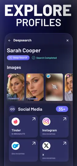 DeepSearch - AI Kişi Bulucu iPhone Ekran Görüntüsü 6
