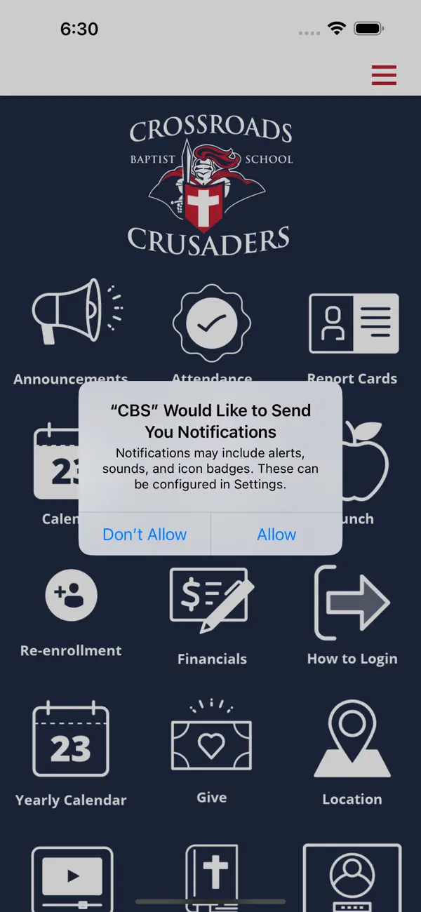Screenshot #1 pour Crossroads Baptist School