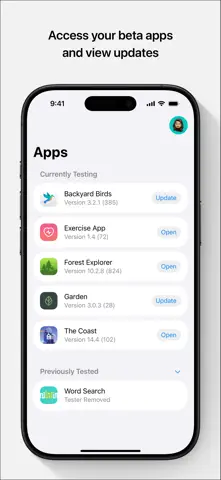 TestFlight App Store screenshot 1