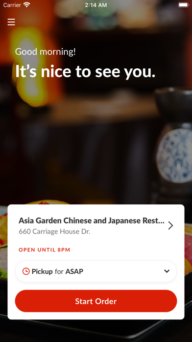 Asia Garden iPhone screenshot 4 - Food & Drink app
