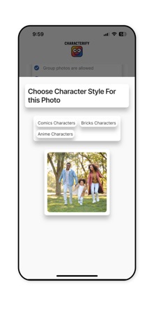 Characterify screenshot