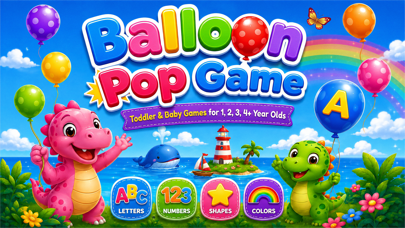 Toddler Baby Balloon Pop Games iPhone screenshot