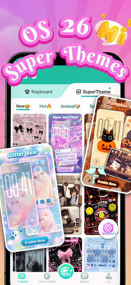 Kika Keyboard: Custom Themes screenshot 10