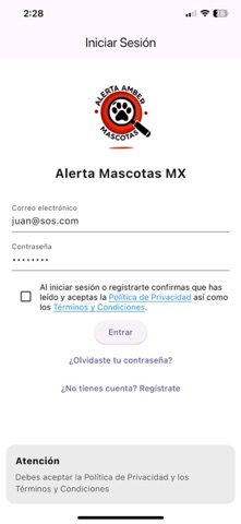 Alerta Mascotas screenshot