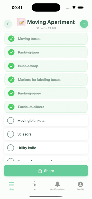 SyncedLists AI Screenshot 10 of 10