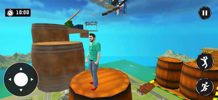 Going Up Sky Parkour Climb