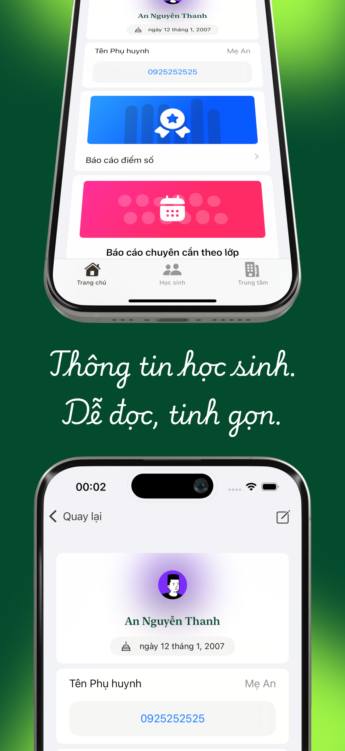 Lop em - Quản lý lớp học