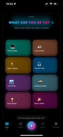 Ping & Wink chat nearby people screenshot