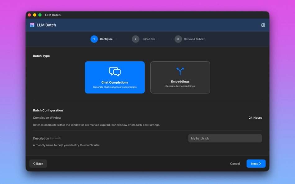 #6. LLM Batch (macOS) Podle: Noel Geren