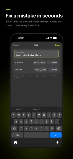 Krono: Voice to Calendar screenshot 4