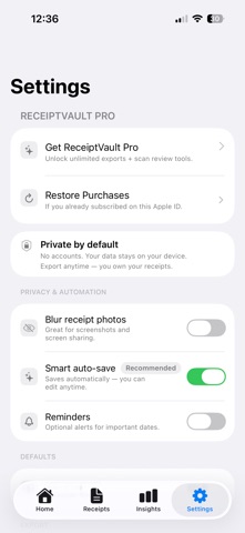 Receipt Vault Secure Screenshot 8 of 10