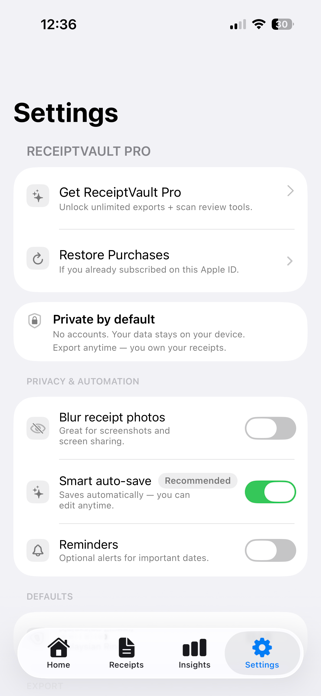 Receipt Vault Secure Screenshot 8 of 10