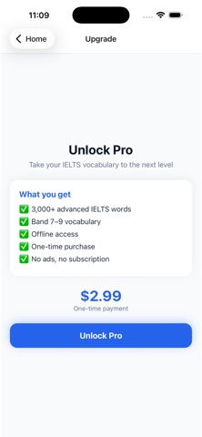 IELTS Vocabulary Offline のスクリーンショット