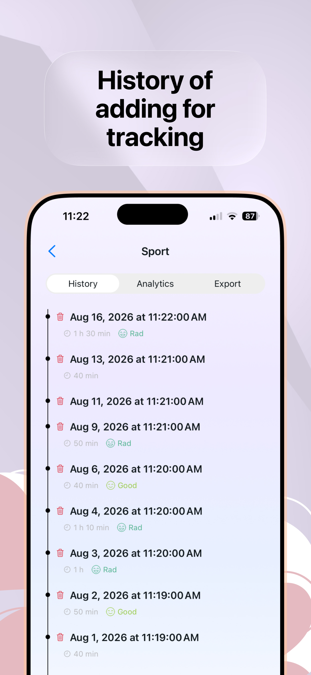 Veks: Symptom & Event Tracker screenshot 7