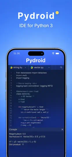 Capture d'écran de Pydroid 3 sur iPhone 1