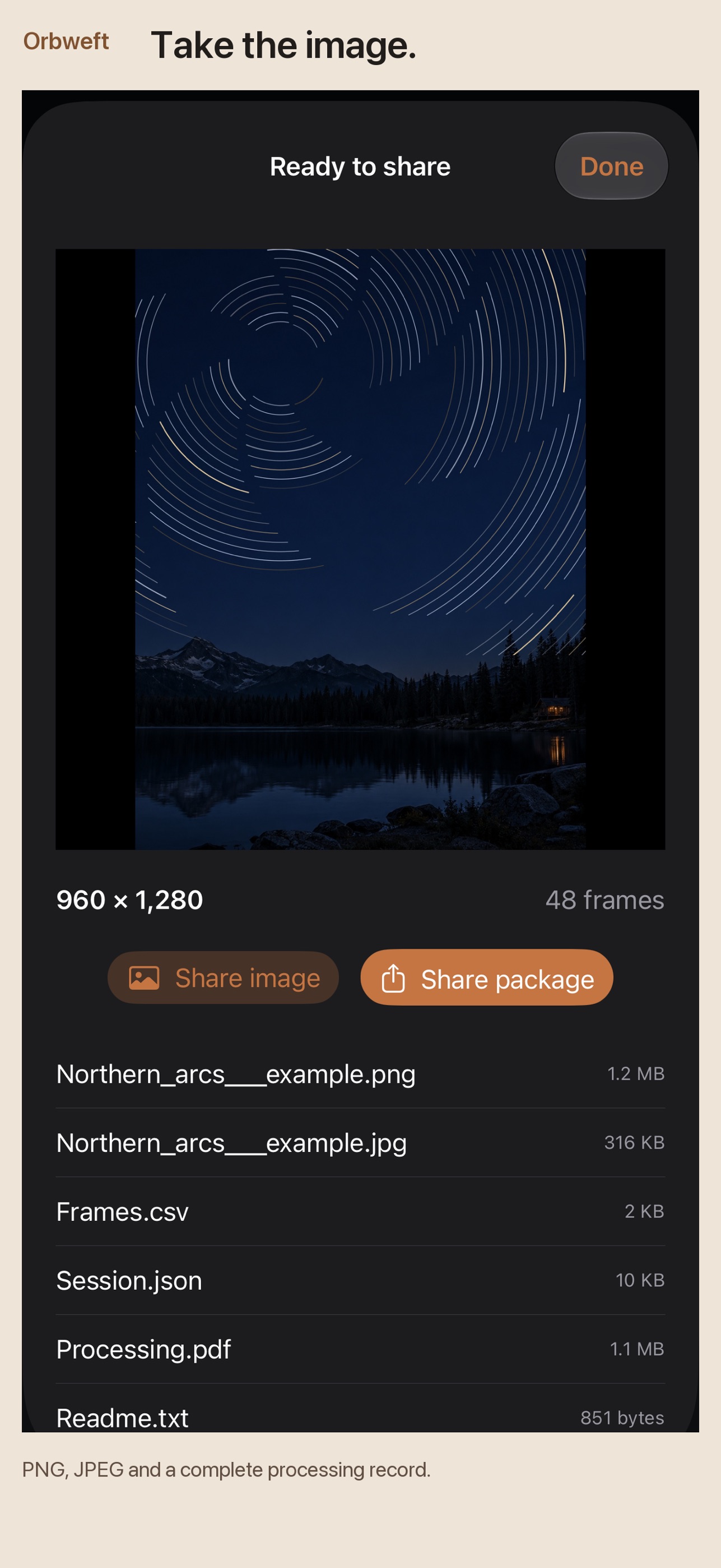 Screenshot 2 of Orbweft Star Trails