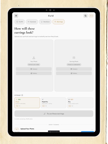 FitAI – Virtual Try-On iPad screenshot