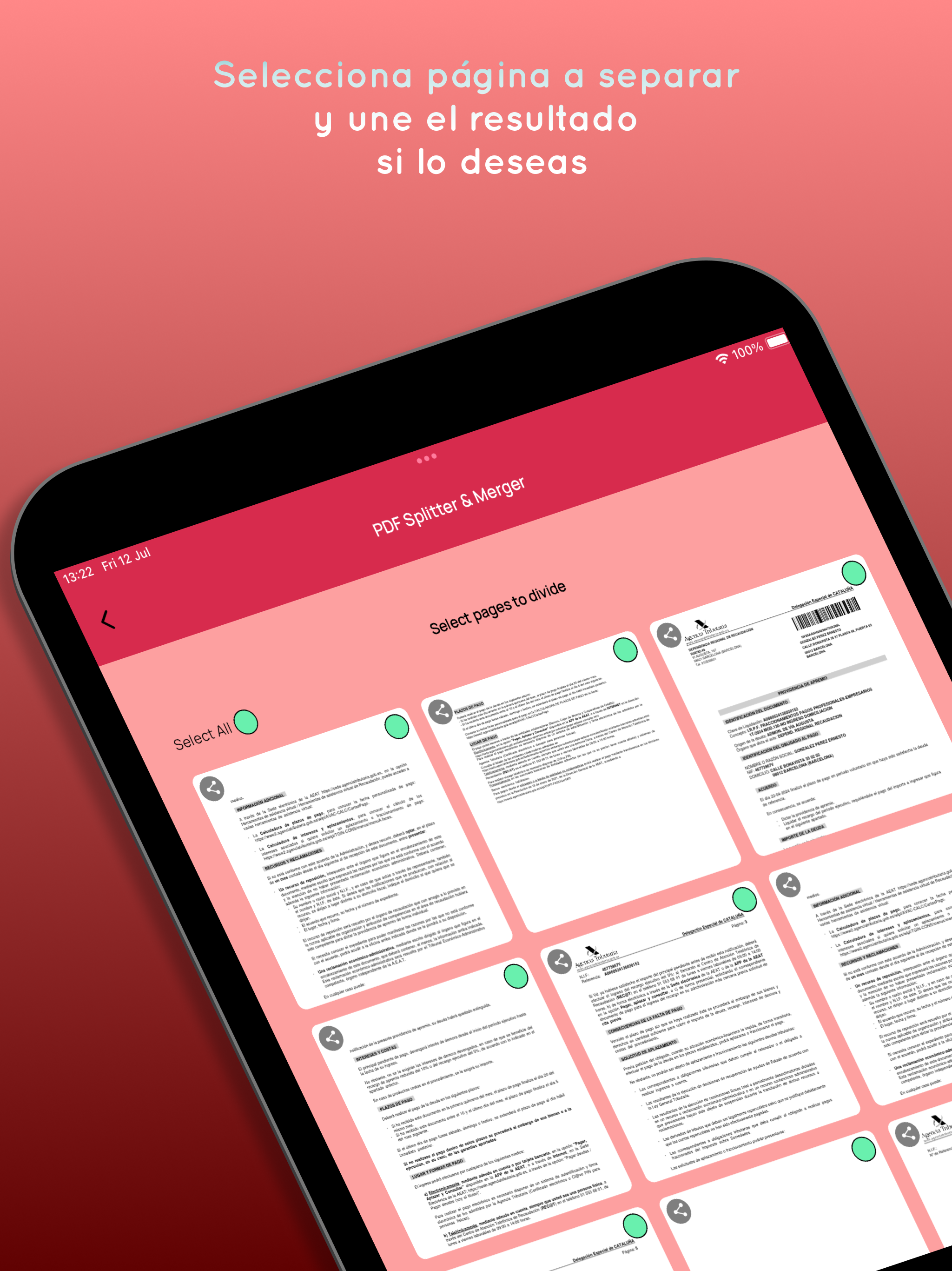 Split PDF Merger