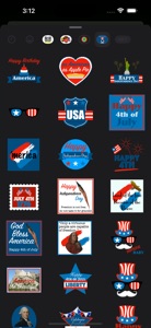 4th of July! stickers screenshot #3 for iPhone