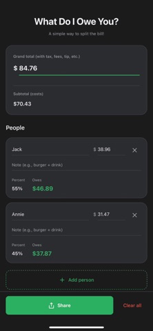 What Do I Owe You? Screenshot 1 of 2