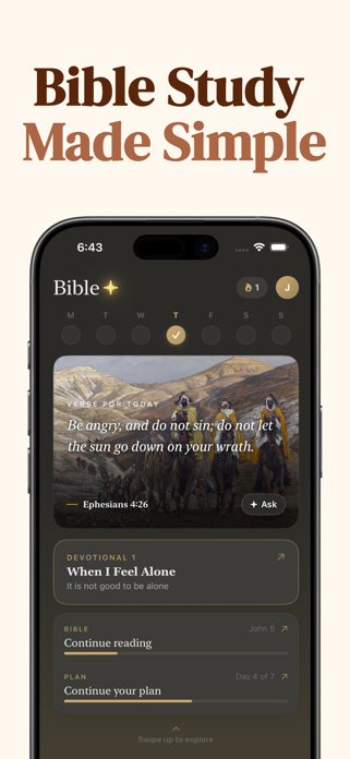 Bible Plus: Chat, Study & Pray Screenshot 2 of 9